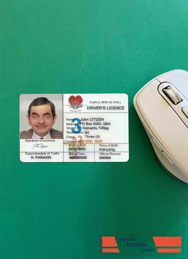 Papua New Guinea DL photolook FRONT PSD template